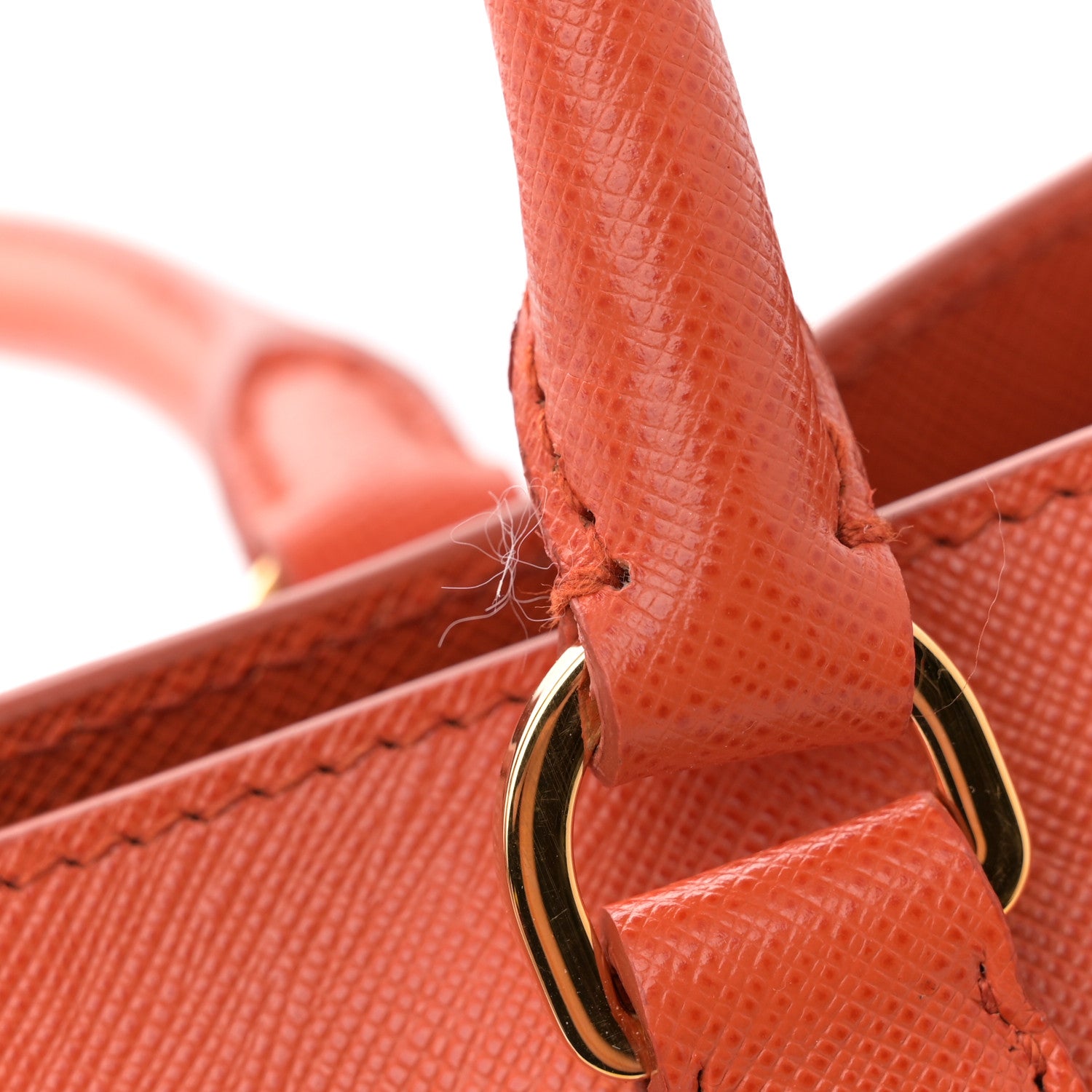 Prada Saffiano Lux Large Tote Papaya 12 of 12