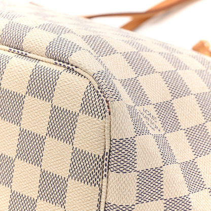 Louis Vuitton Damier Azur Neo Neverfull MM Rose Ballerine 16 of 20