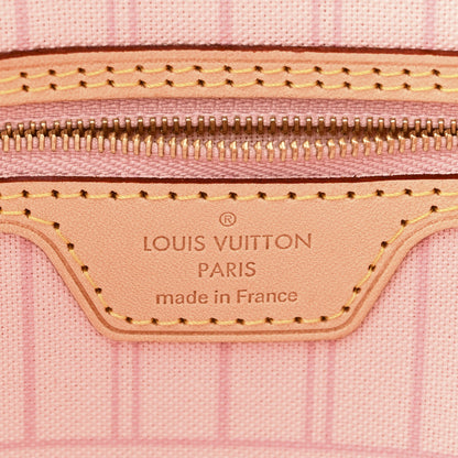 Louis Vuitton Damier Azur Neo Neverfull MM Rose Ballerine 7 of 10
