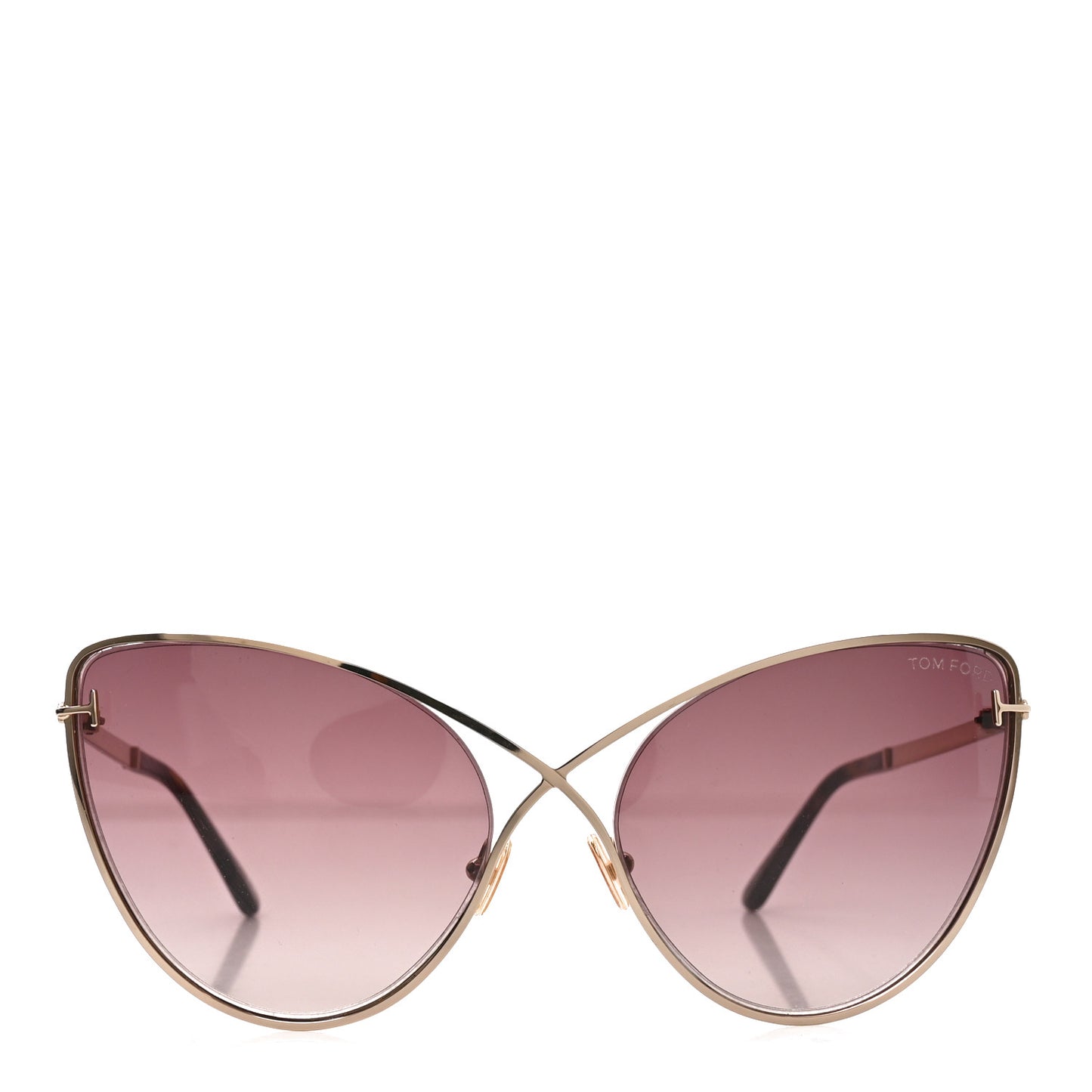 Metal Leila Cat Eye Sunglasses TF786 Gold