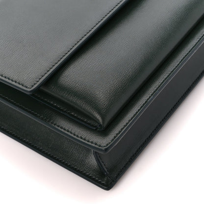 Saint Laurent Calfskin Medium Monogram Sunset New Vert Fonce 11 of 12