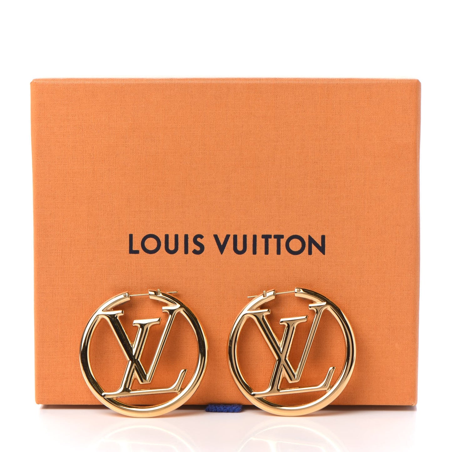 Metal Louise Hoop Earrings Gold