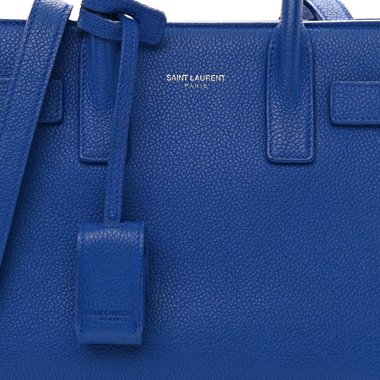 Grained Calfskin Nano Sac De Jour Royal Blue