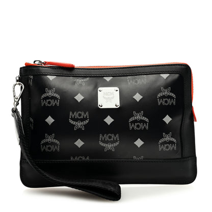 MCM Visetos Reflective Nylon Mini iPad Case Black 1 of 6