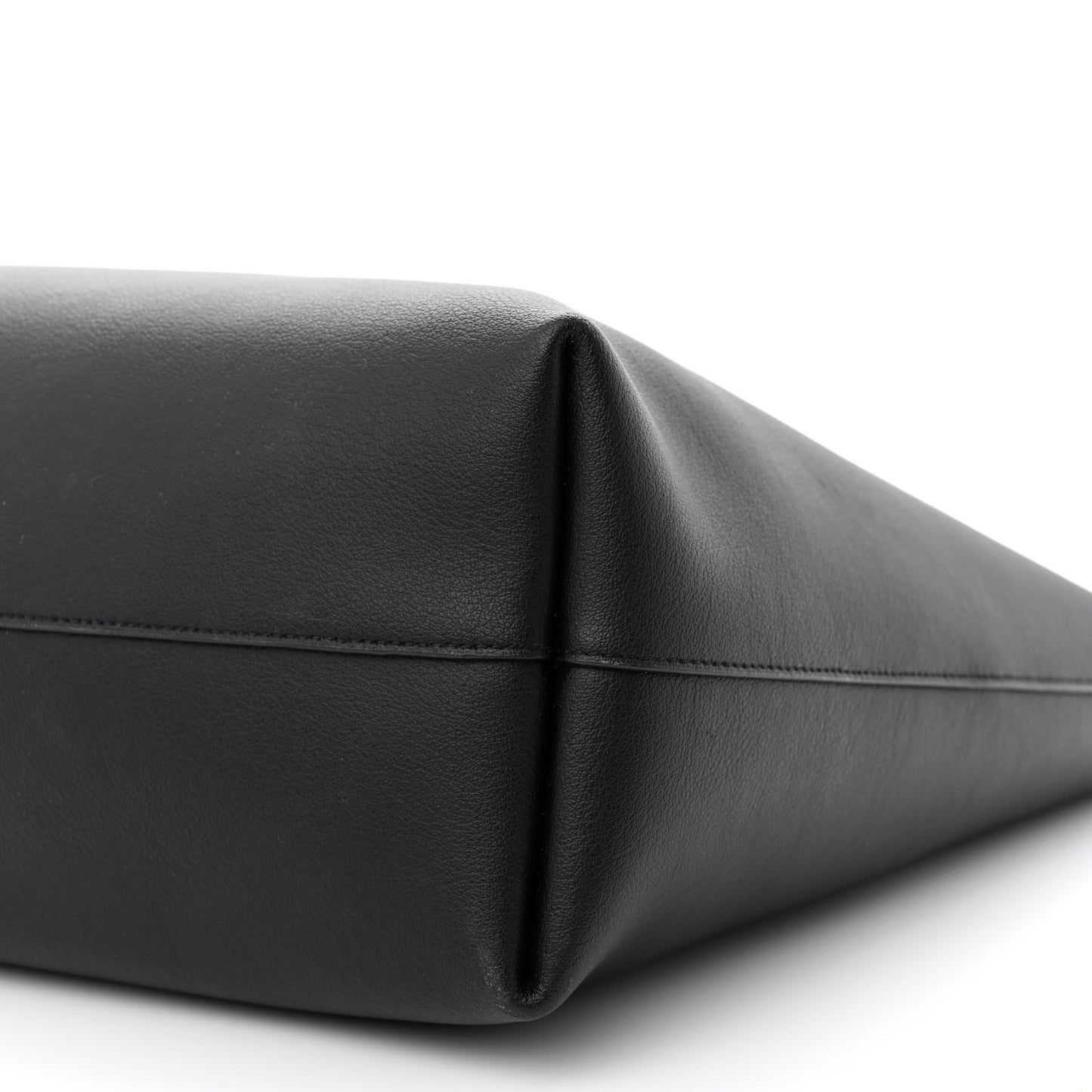 Calfskin Large Shopping Tote Black