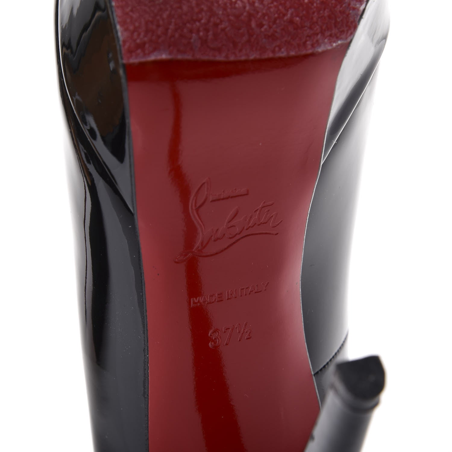 Christian Louboutin Patent Bianca 140 Pumps 37.5 Black 9 of 10