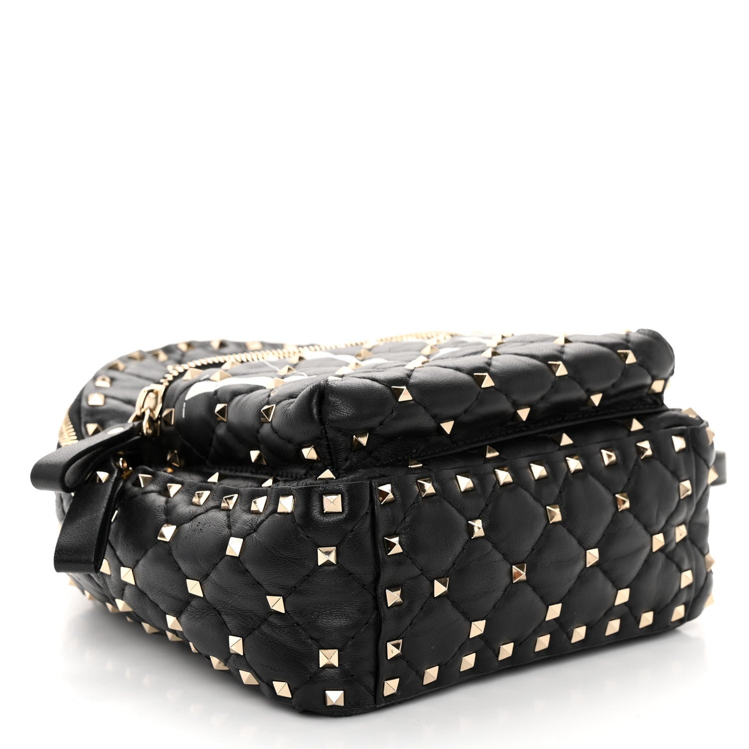 Valentino Garavani Lambskin VLTN Print Quilted Mini Rockstud Spike