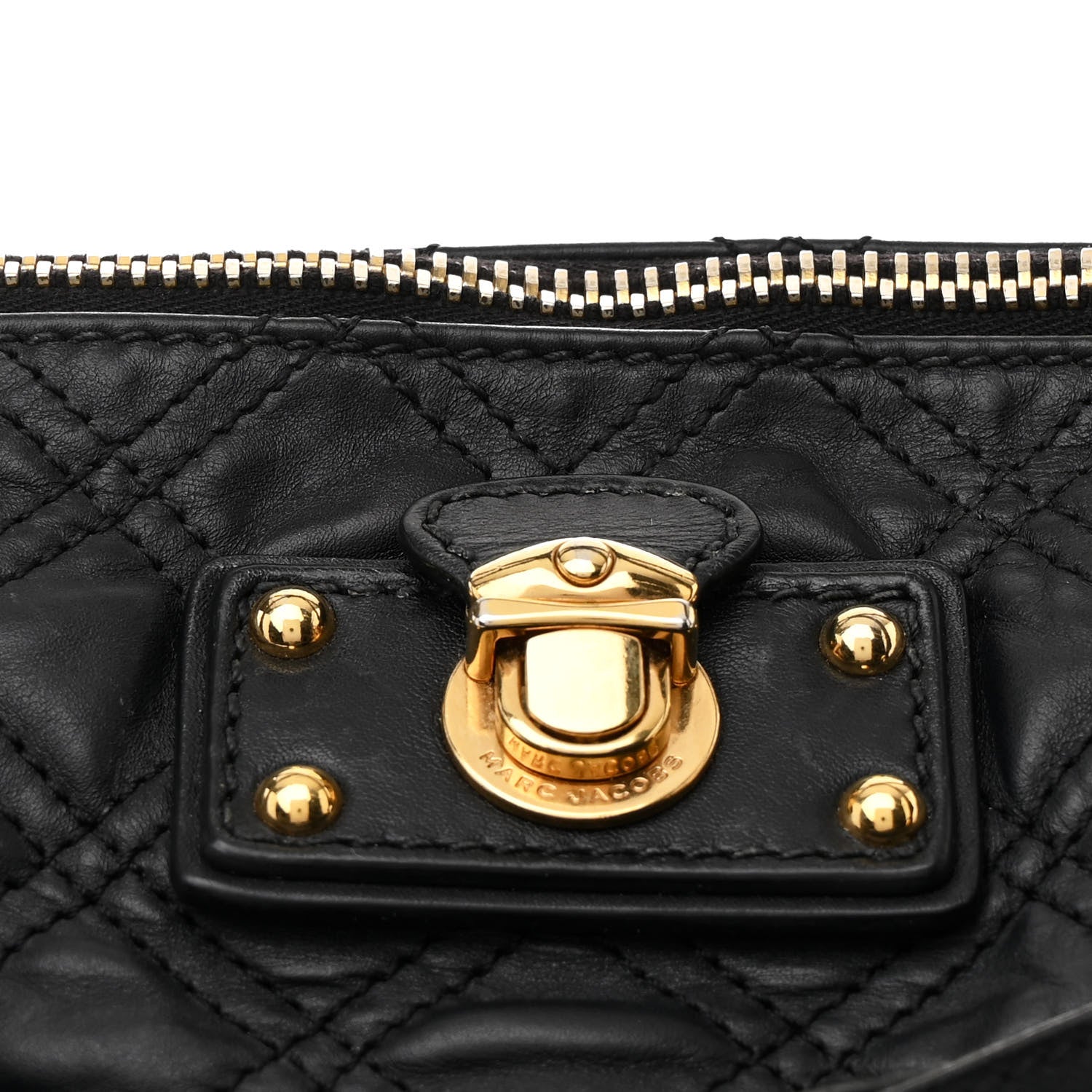 Marc Jacobs Calfskin Quilted Bruna Tote Black 8 of 13