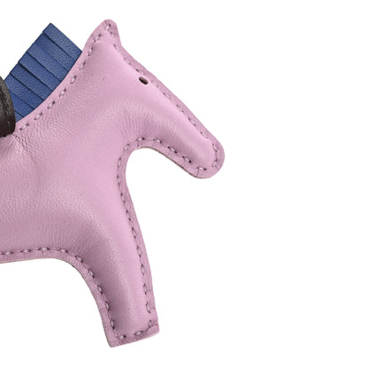 Hermes Milo Lambskin Grigri Rodeo Horse Bag Charm PM Mauve Sylvestre Bleu France Rouge Sellier 3 of 4