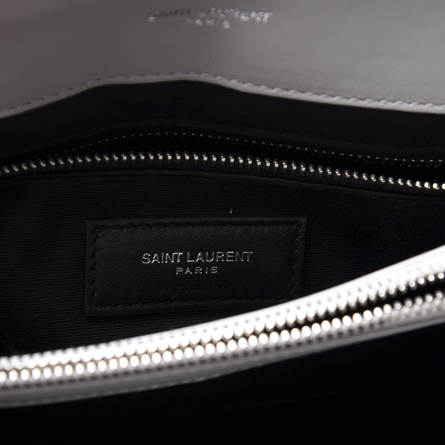 Saint Laurent Calfskin Y Quilted Monogram Medium Loulou Chain Satchel White 5 of 11