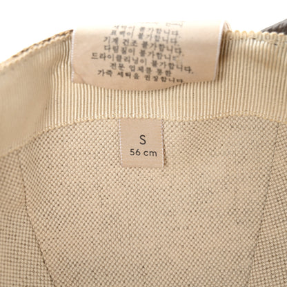 Gucci Monogram Jumbo GG Baseball Hat S 56 Camel Ebony 11 of 13