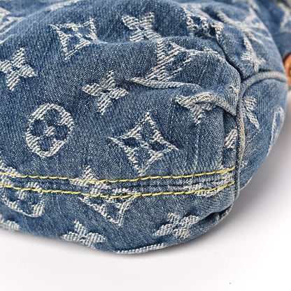 Louis Vuitton Monogram Denim Mini Pleaty Blue 9 of 10