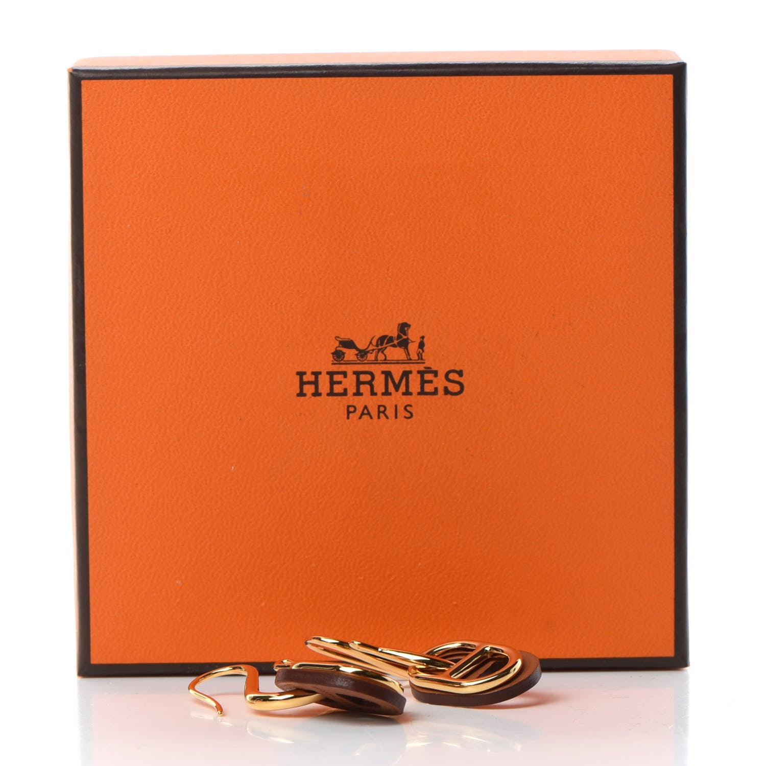 Hermes Swift O'Maillon Earrings Gold 6 of 6