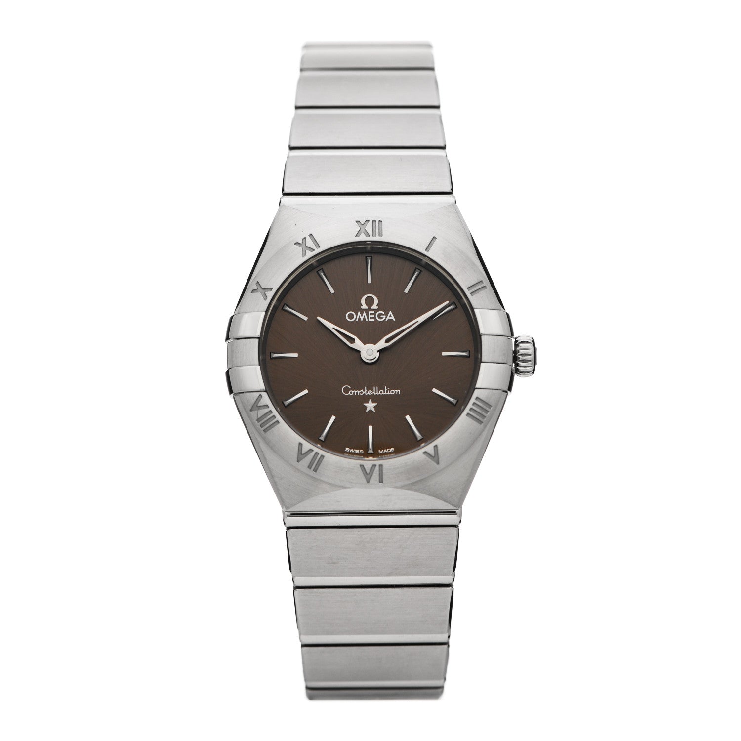 Omega Stainless Steel 25mm Constellation Quartz Watch Grey 131.10.25.60.06.001 1 of 5