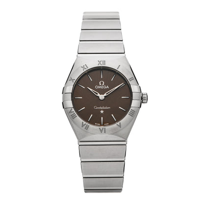 Omega Stainless Steel 25mm Constellation Quartz Watch Grey 131.10.25.60.06.001 1 of 5