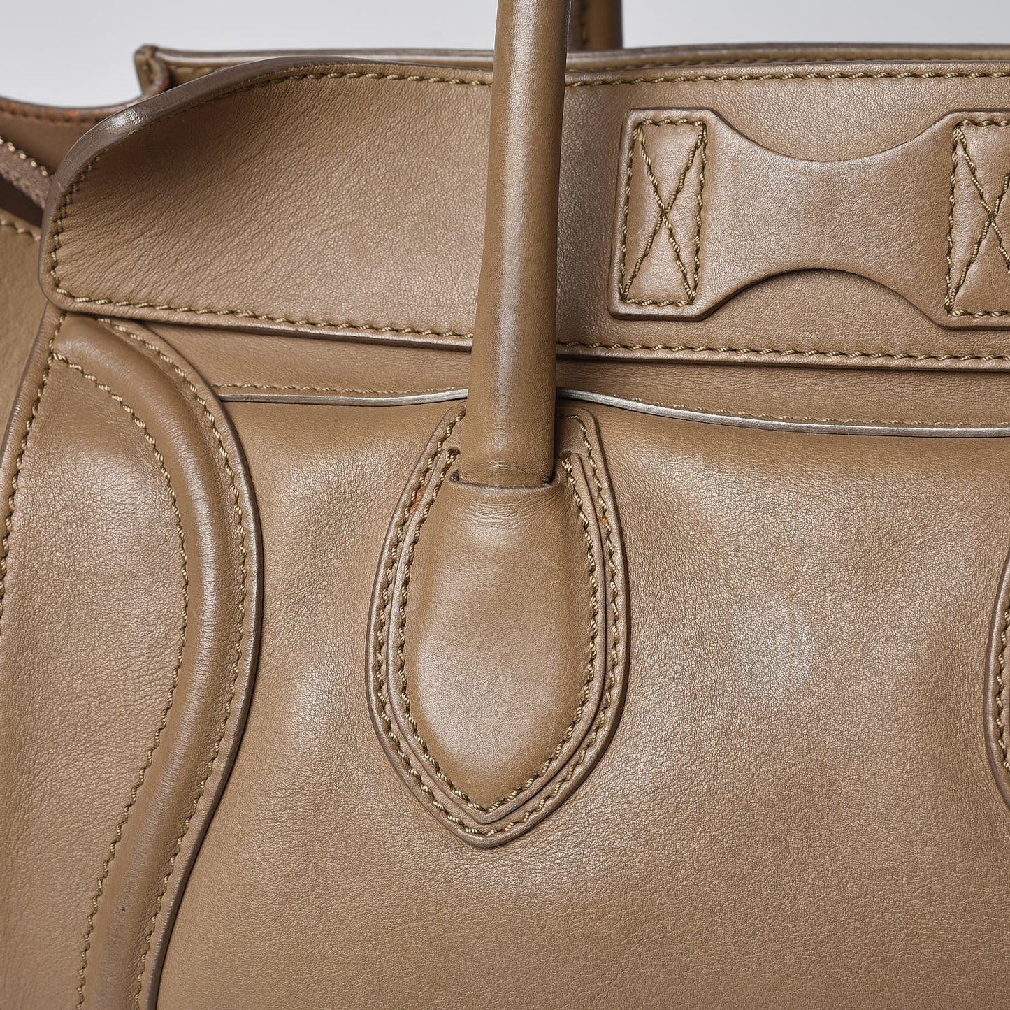 Smooth Calfskin Mini Luggage Camel