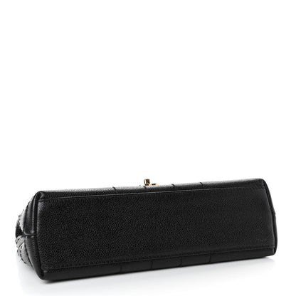Chanel Caviar Square Stitched Small Flap Black 3 of 4