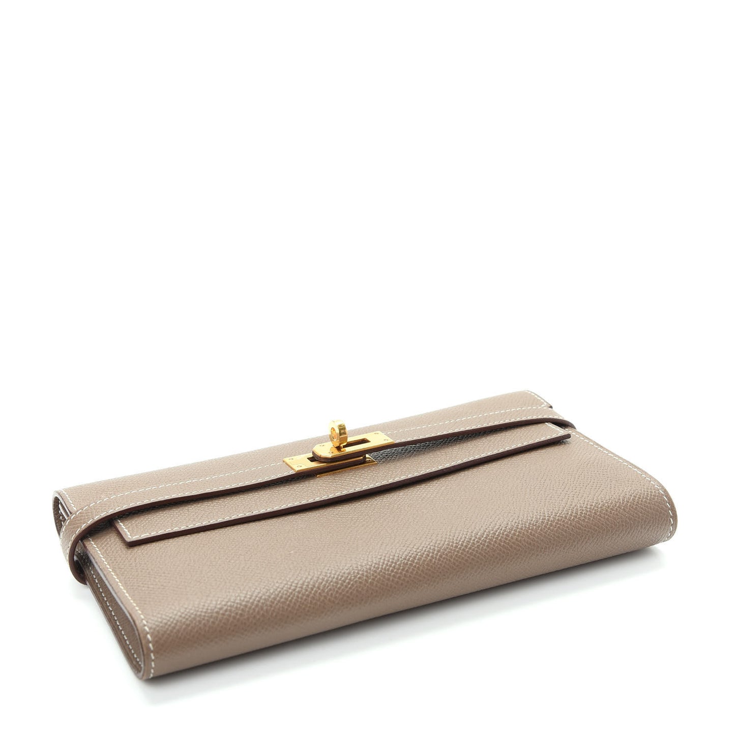 Epsom Kelly Longue Wallet Etoupe