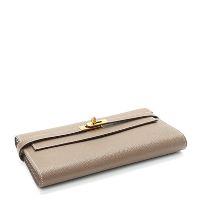 Hermes Epsom Kelly Longue Wallet Etoupe 4 of 6