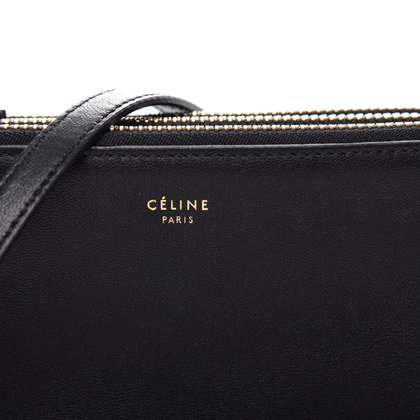 Lambskin Small Trio Crossbody Bag Black