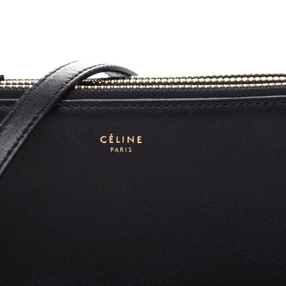 Celine Lambskin Small Trio Crossbody Bag Black 11 of 11