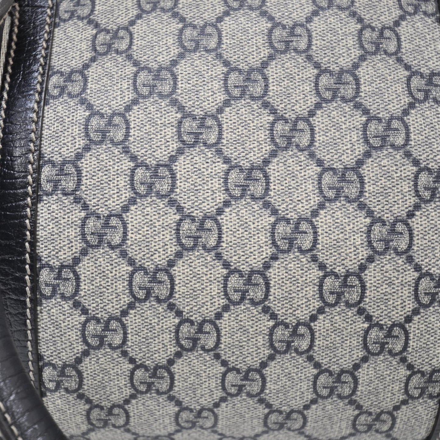 GG Supreme Monogram Web Large Carry On Duffle Bag Navy