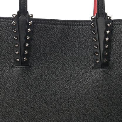 Christian Louboutin Calfskin Spikes Small East West Cabata Tote Black 9 of 14