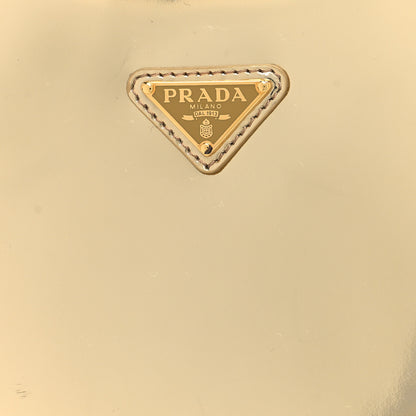 Prada Spazzolato Cleo Adjustable Strap Shoulder Bag Platino 8 of 9