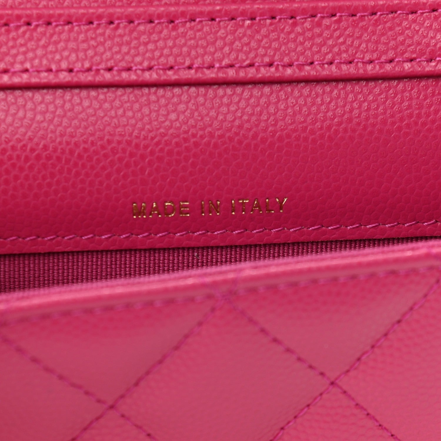 Chanel Caviar Quilted Mini Chain Bag Dark Pink 6 of 11