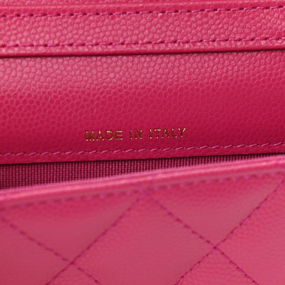 Chanel Caviar Quilted Mini Chain Bag Dark Pink 6 of 11