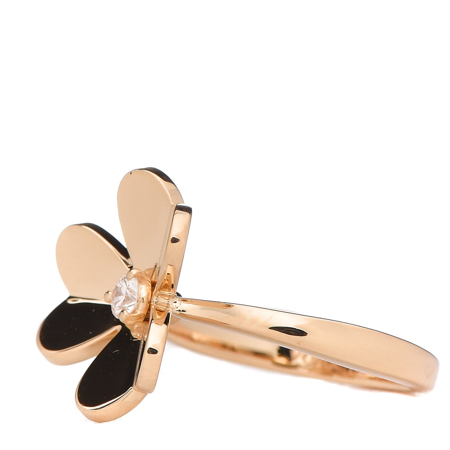 18K Yellow Gold Diamond Small Frivole Ring 50 5.25