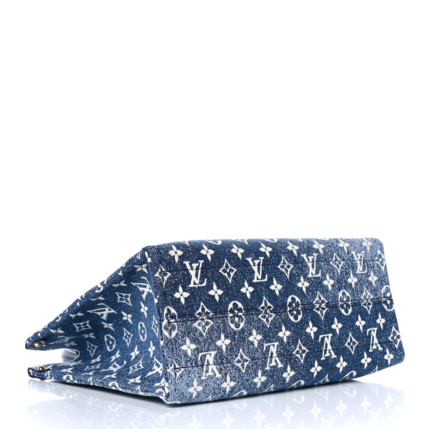 Monogram Jacquard Denim Onthego MM Bleu