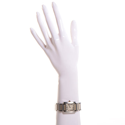 Cartier Stainless Steel 18K Yellow Gold 25mm Tank Francaise Quartz Watch 2 of 9