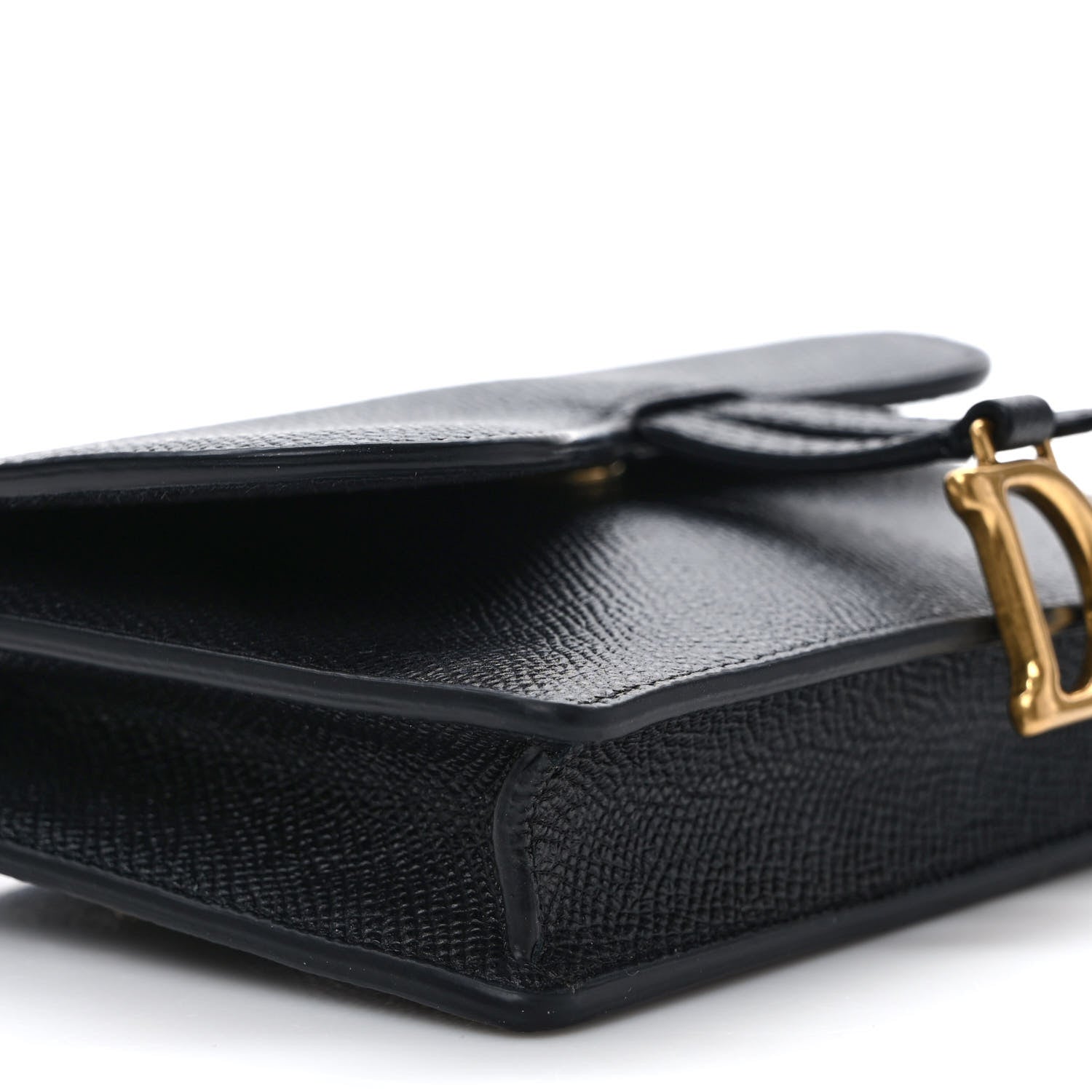 Christian Dior Grained Calfskin Saddle Belt Bag Black 7 of 9