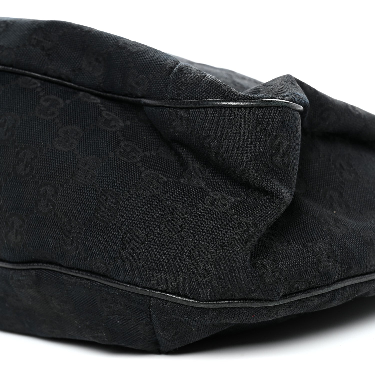 Gucci Monogram Large New Ladies Web Hobo Black 10 of 13
