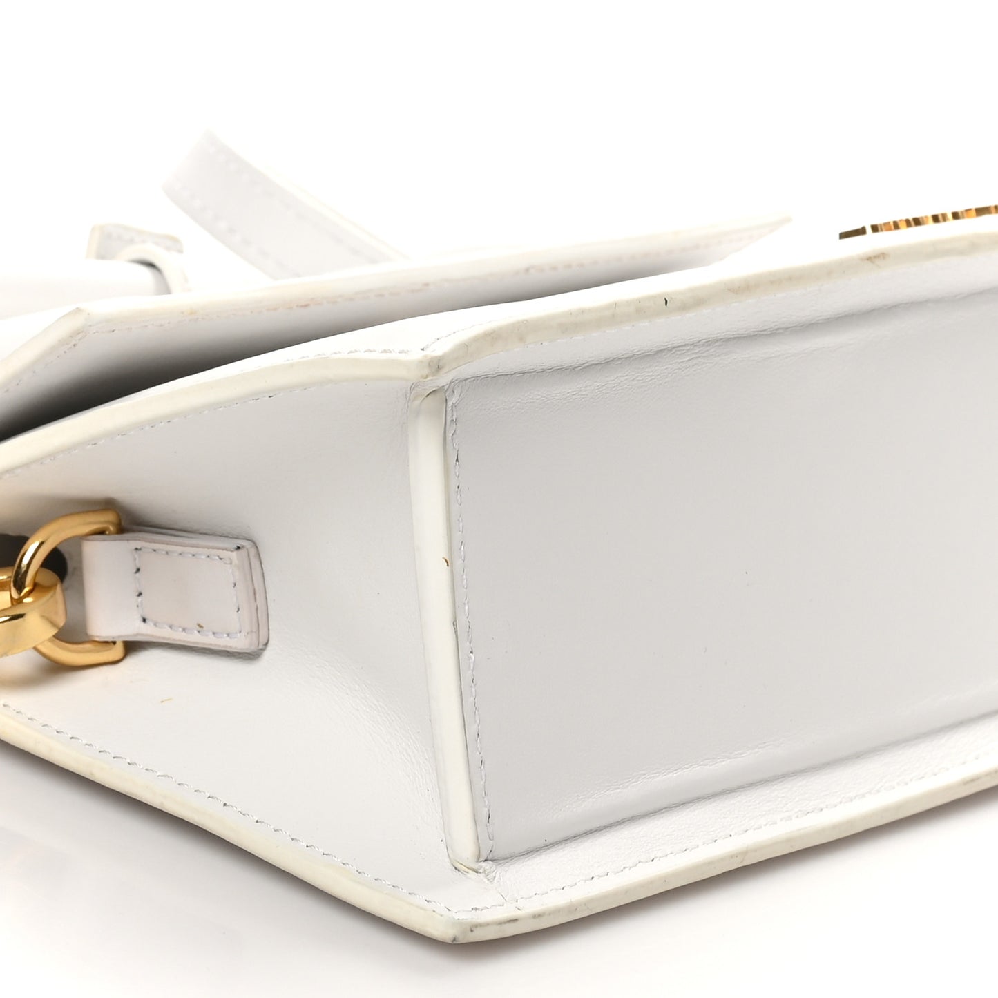 Smooth Calfskin Le Chiquito Noeud White