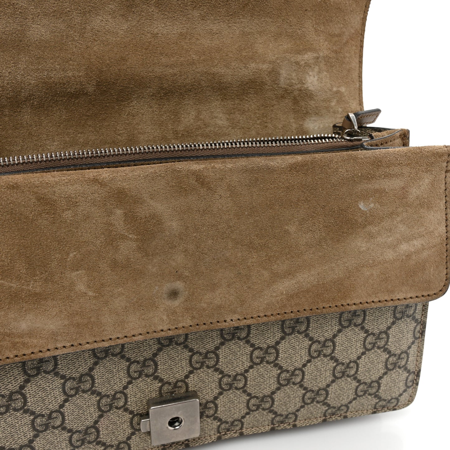 GG Supreme Monogram Small Dionysus Shoulder Bag Taupe