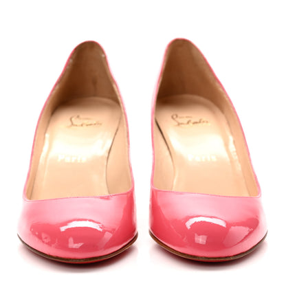 Christian Louboutin Patent Merci Allen 70 Pumps 37 Pink 2 of 7
