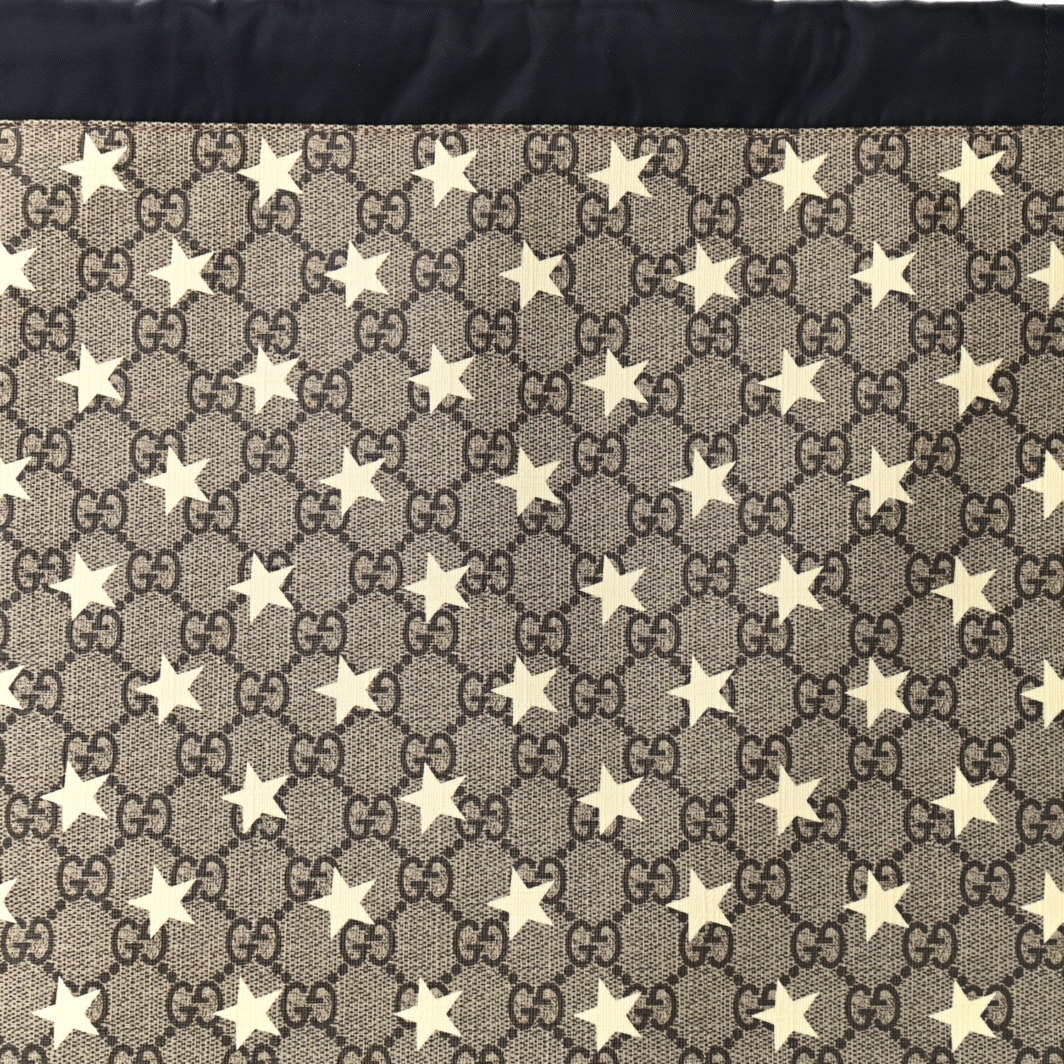 Gucci Soft GG Supreme Monogram Stars Childrens Drawstring Backpack Beige Ebony Yellow Royal 8 of 10