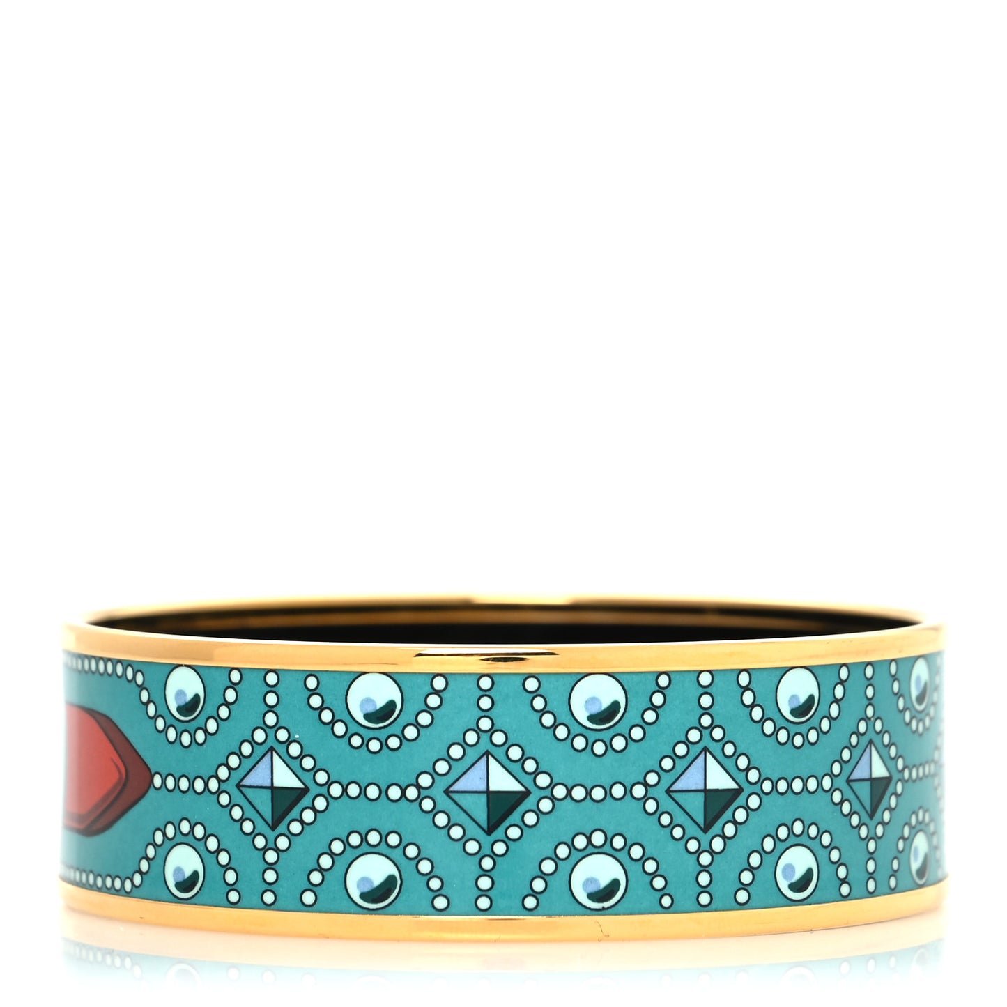 Enamel Printed Colliers de Chiens Wide Bracelet 65