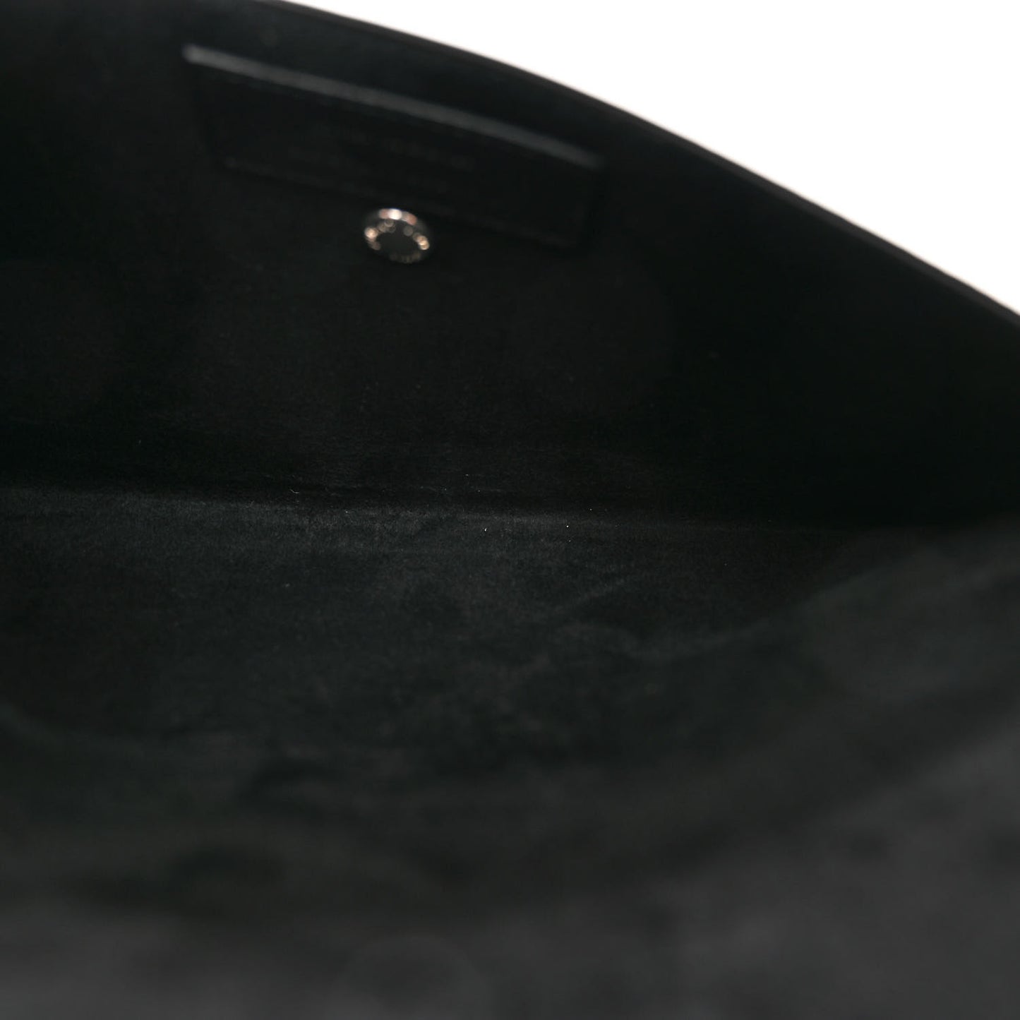 Lambskin Teddy Drawstring Bag Black