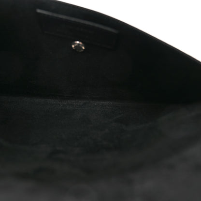 Saint Laurent Lambskin Teddy Drawstring Bag Black 7 of 11