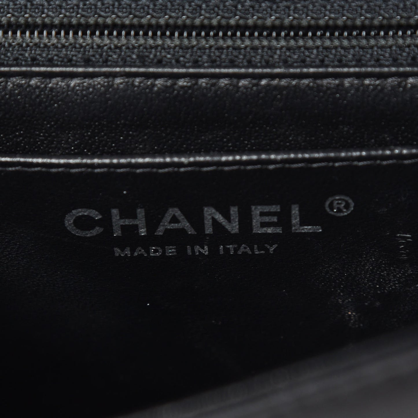 Lambskin Quilted Mini Square Flap Black