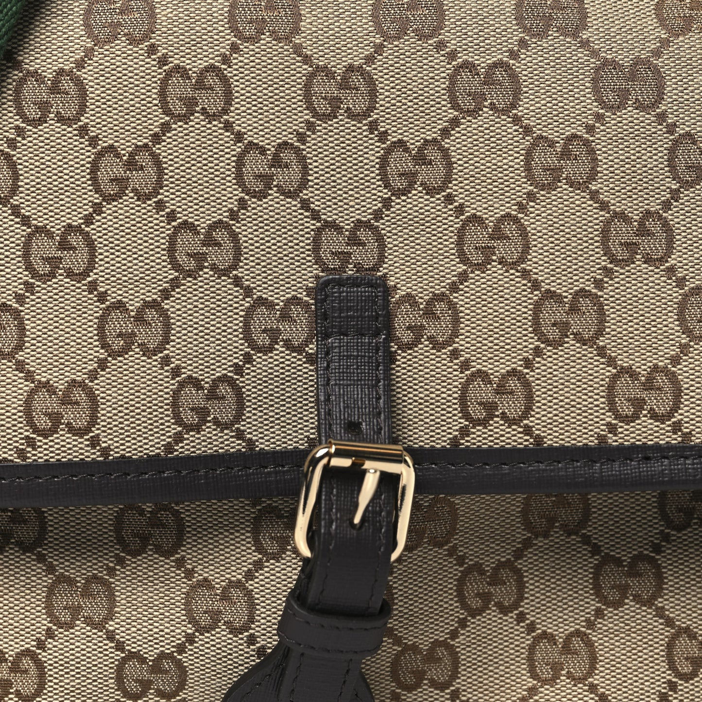 Monogram Web Childrens Messenger Bag Beige Ebony Cocoa