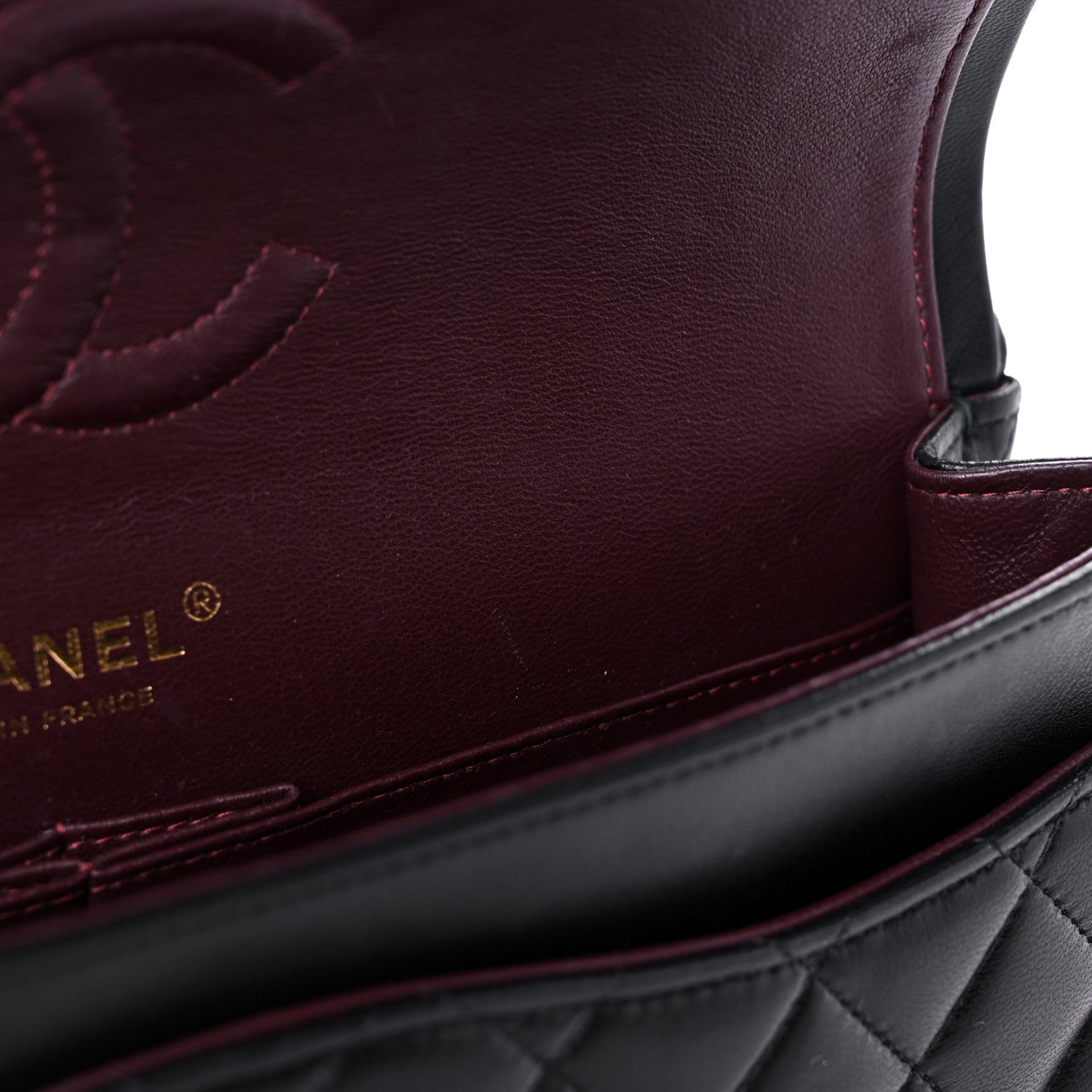 Chanel Lambskin Quilted Medium Double Flap Black 12 of 16