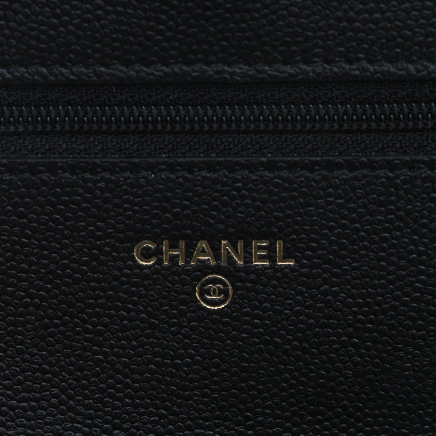 Caviar Quilted Boy Wallet On Chain WOC Black
