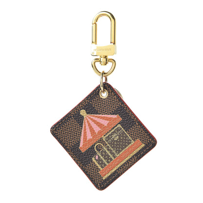 Louis Vuitton Damier Ebene Illustre Carousel Bag Charm Key Ring 1 of 3