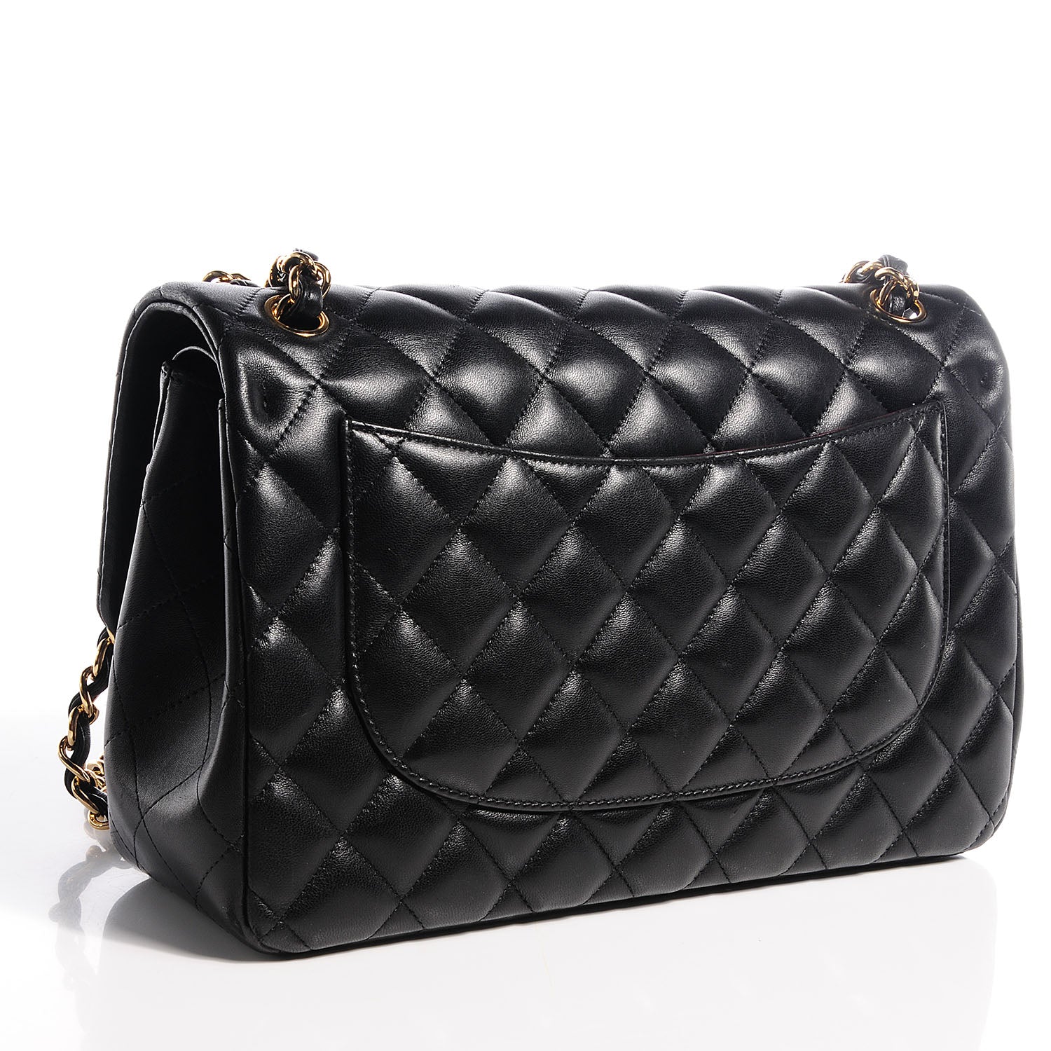 Chanel Lambskin Jumbo Double Flap Black 3 of 8