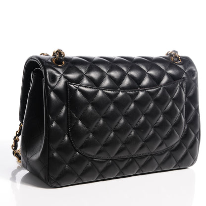 Chanel Lambskin Jumbo Double Flap Black 3 of 8