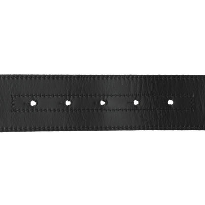 Versace Calfskin Canvas La Medusa Belt 95 38 Black 3 of 5